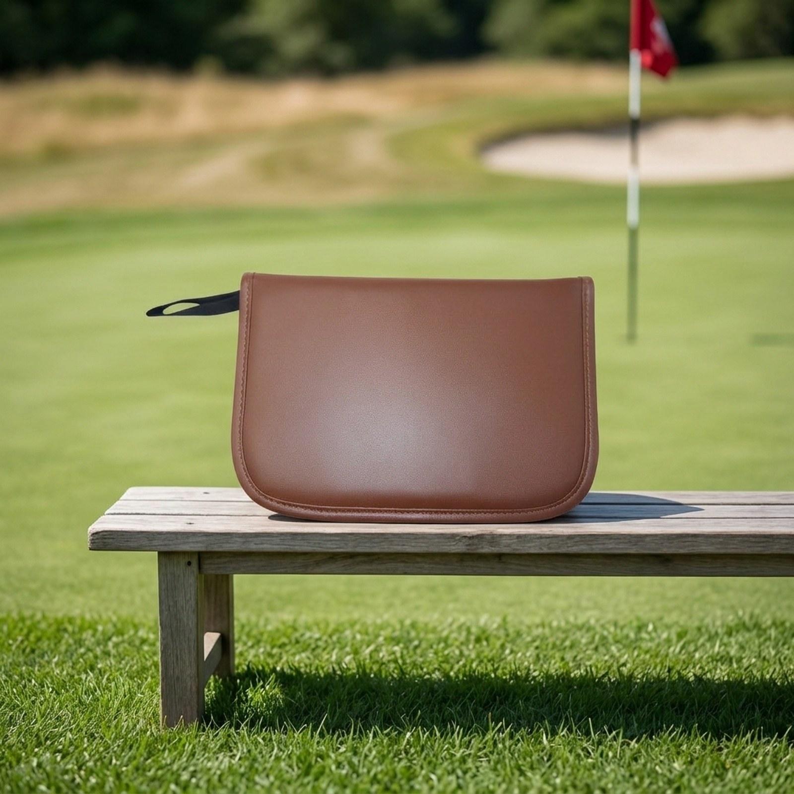 Golf Equipment Gifts - ゴルフボールバッグポーチ収納ケース多目的大人用具PUレザーゴルファーギフト軽量ゴルフツールバッグホルダー