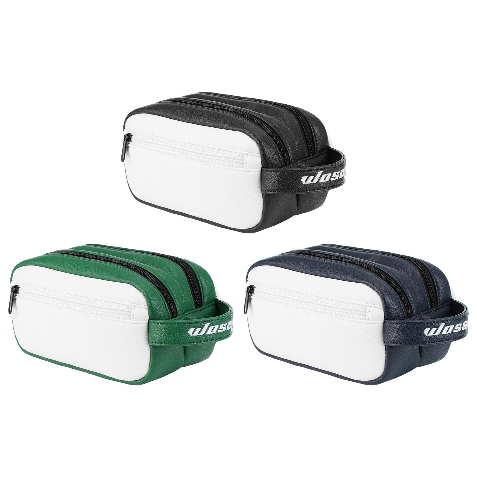 Golf Equipment Gifts - PU ゴルフボールポーチ 大容量 トラベルスポーツハンドバッグ ゴルフ用品用ジッパー付き ゴルファーギフト