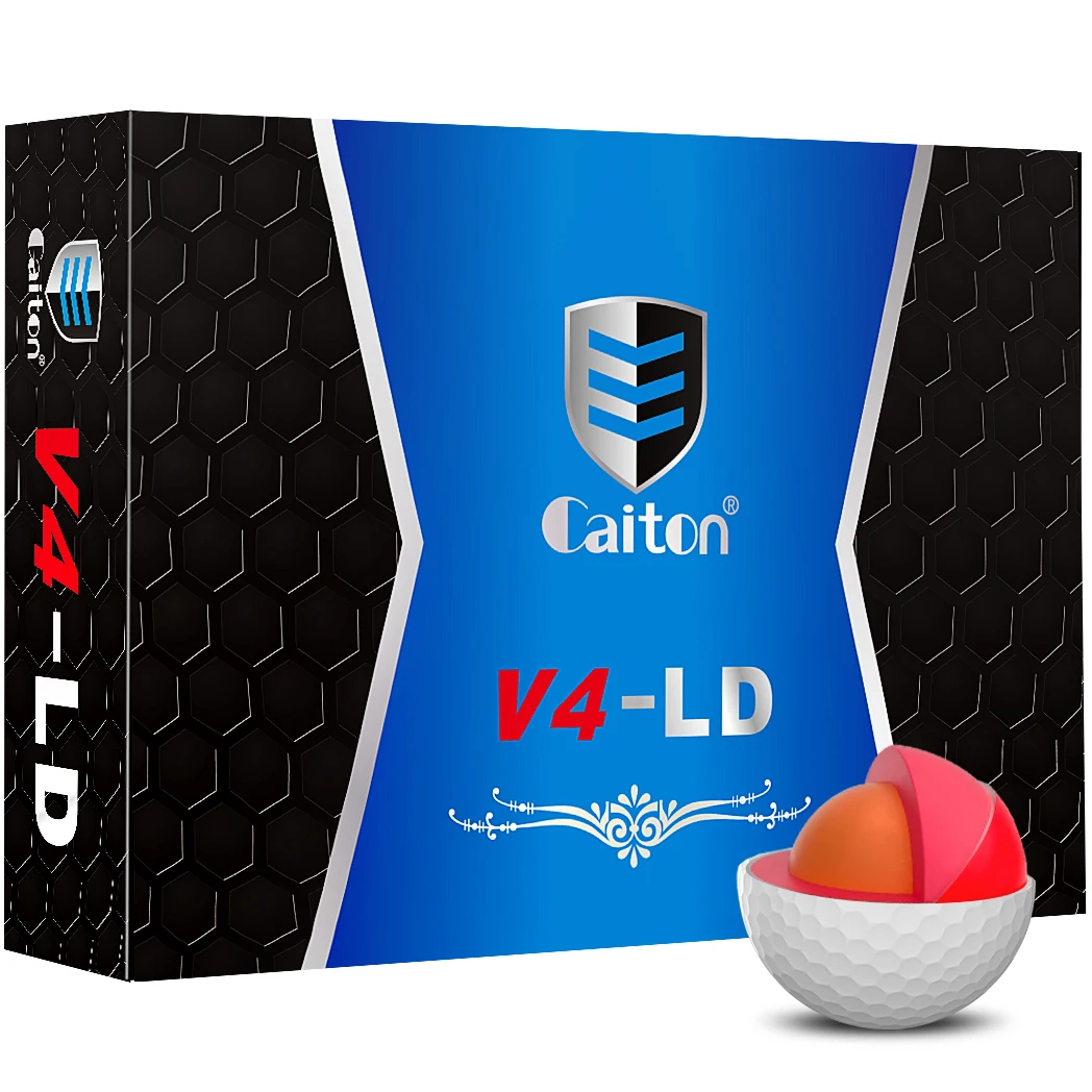 Golf Ball Premium - ケイトンプロゴルフボール、トーナメントパフォーマンスのための耐久性のあるカバー、柔らかな感触、長距離、30ヤード、4層、6個、3個を追加