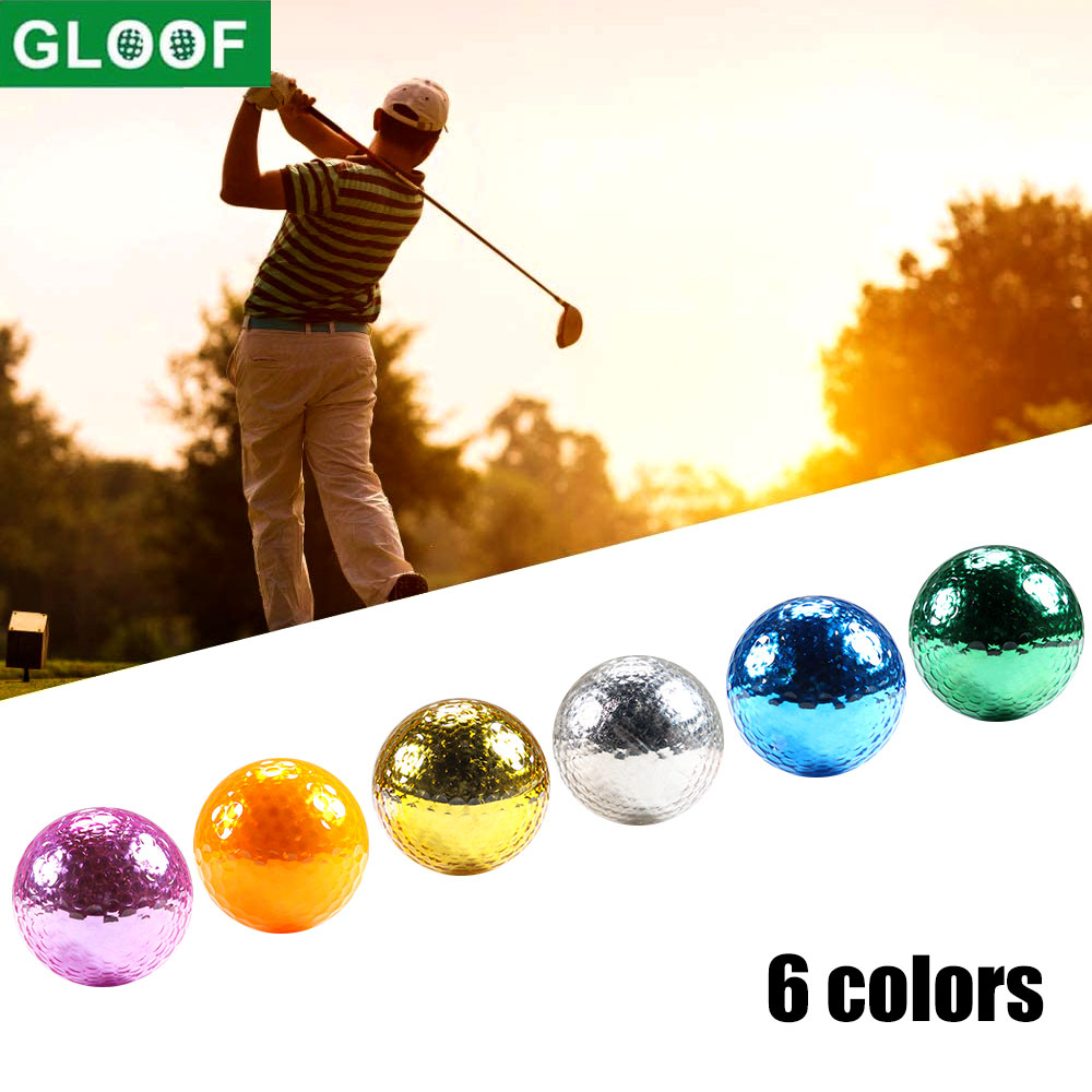 直径42.7mmのメタリックカラーゴルフボール,1ピース,フ - Golf Ball Premium のレビューと価格