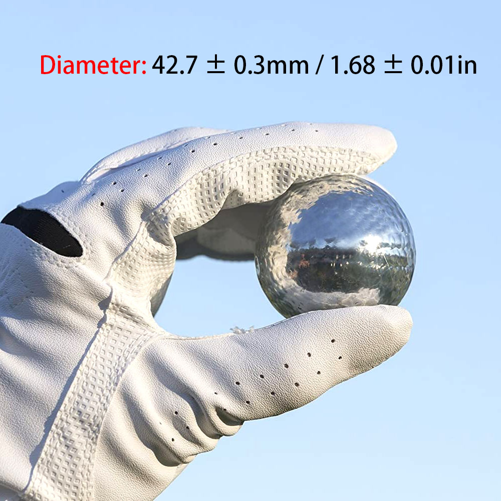 直径42.7mmのメタリックカラーゴルフボール,1ピース,フ - Golf Ball Premium のレビューと価格