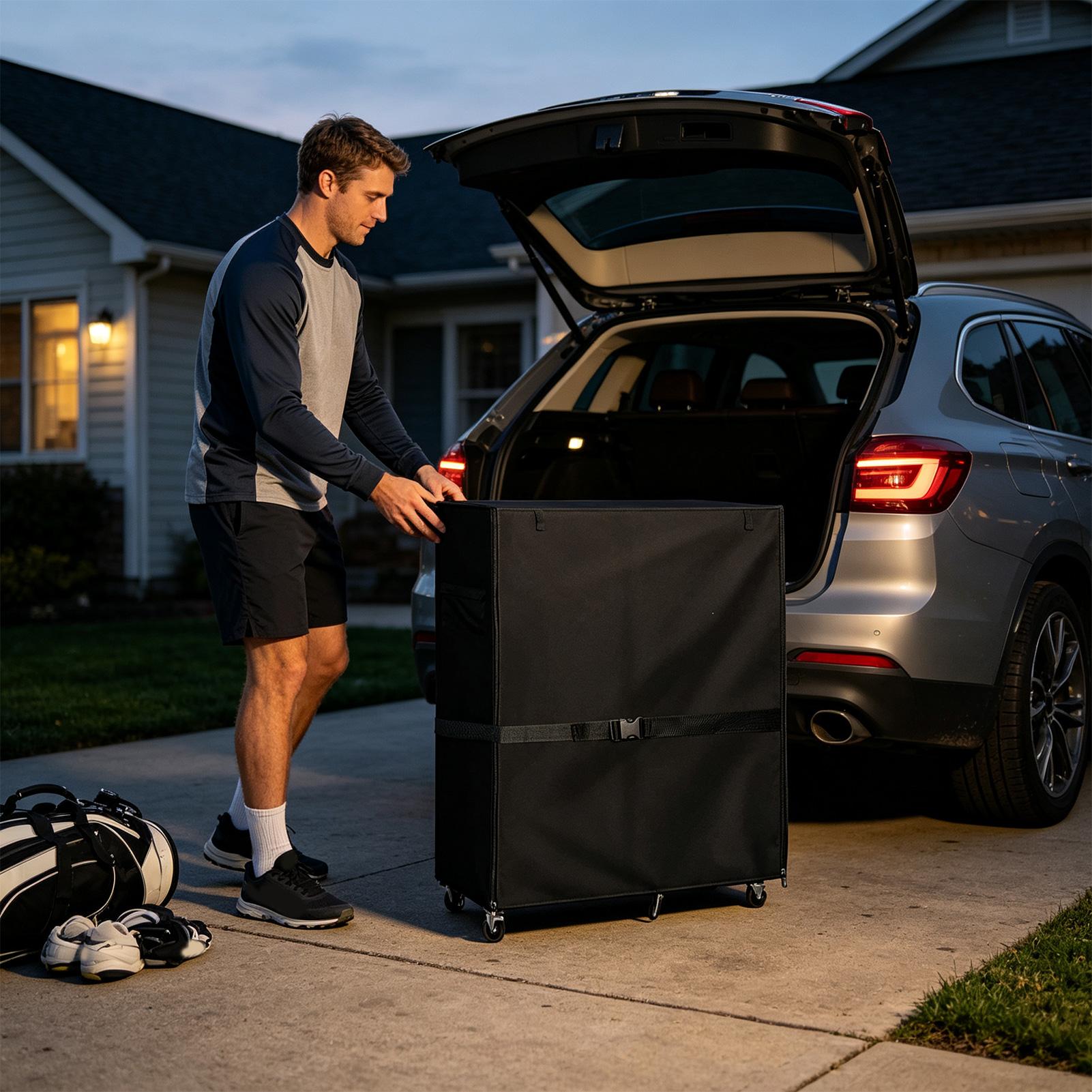 ゴルフバッグ収納用ガレージオーガナイザー、防水・防塵・紫外線 - Golf Equipment Garage Storage のレビューと価格