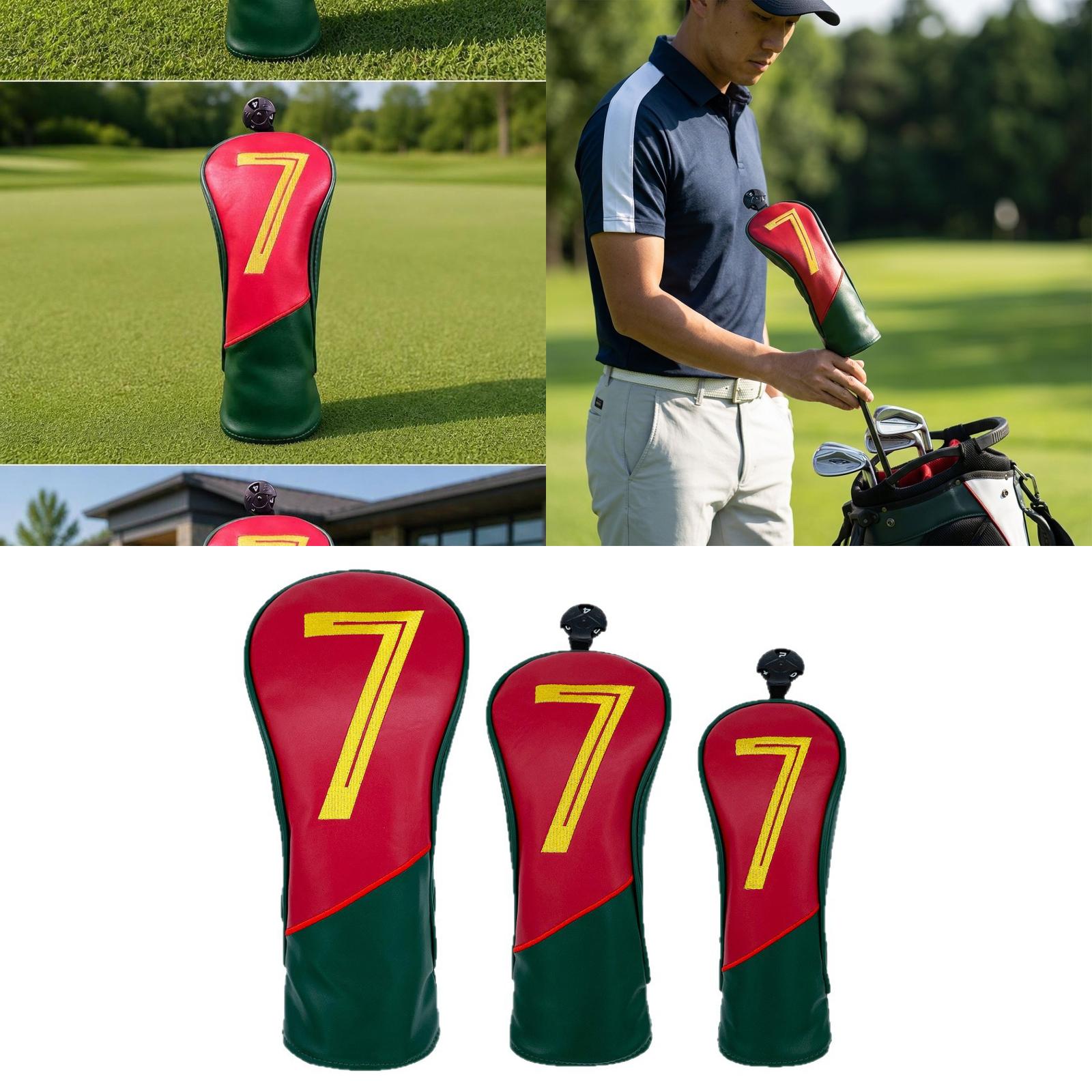 防水 PU ヘッドカバー ゴルフクラブカバー ソフトベルベッ - Golf Equipment Gifts のレビューと価格