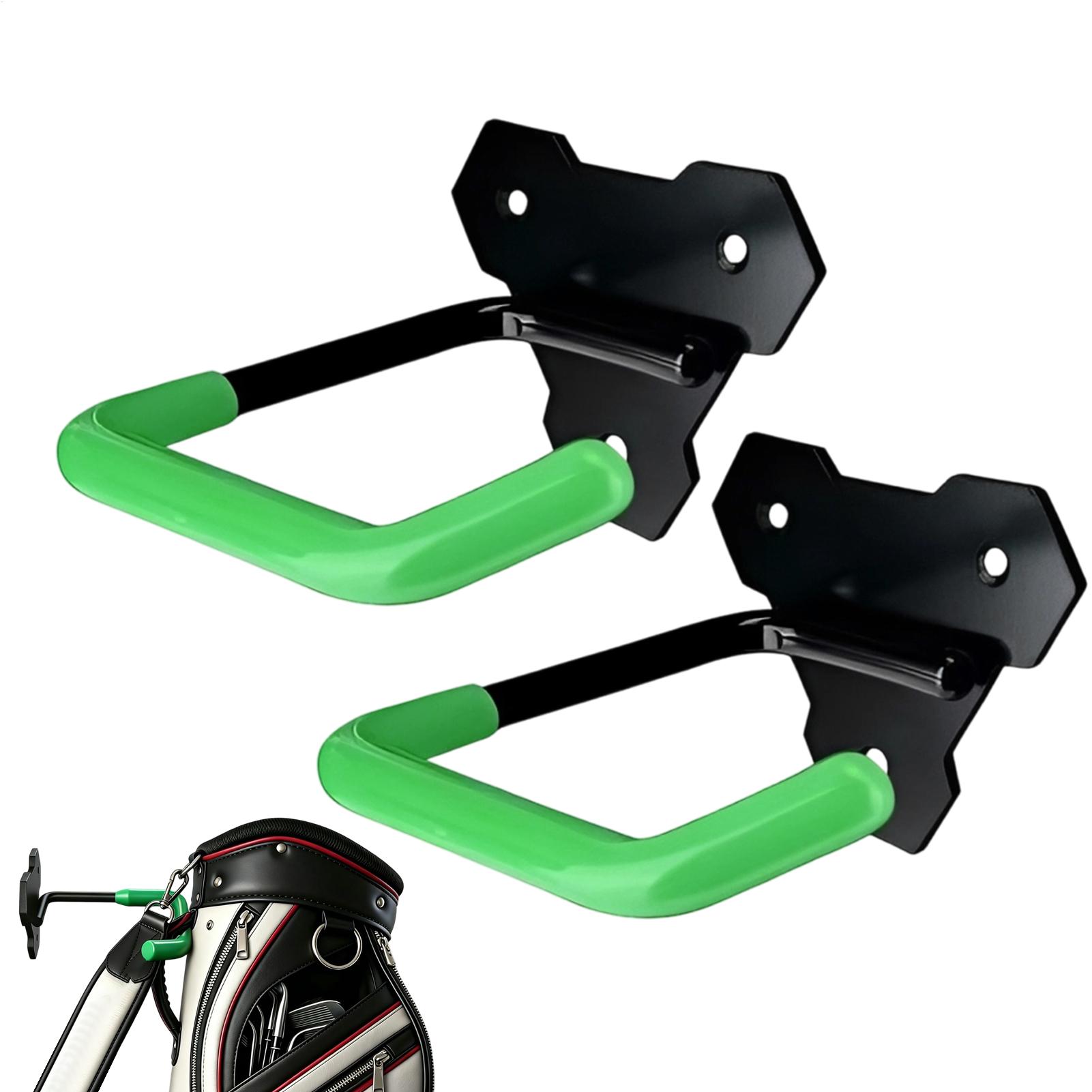 ゴムコーティングされたゴルフバッグ用壁掛けハンガー、頑丈な収 - Golf Equipment Garage Storage のレビューと価格