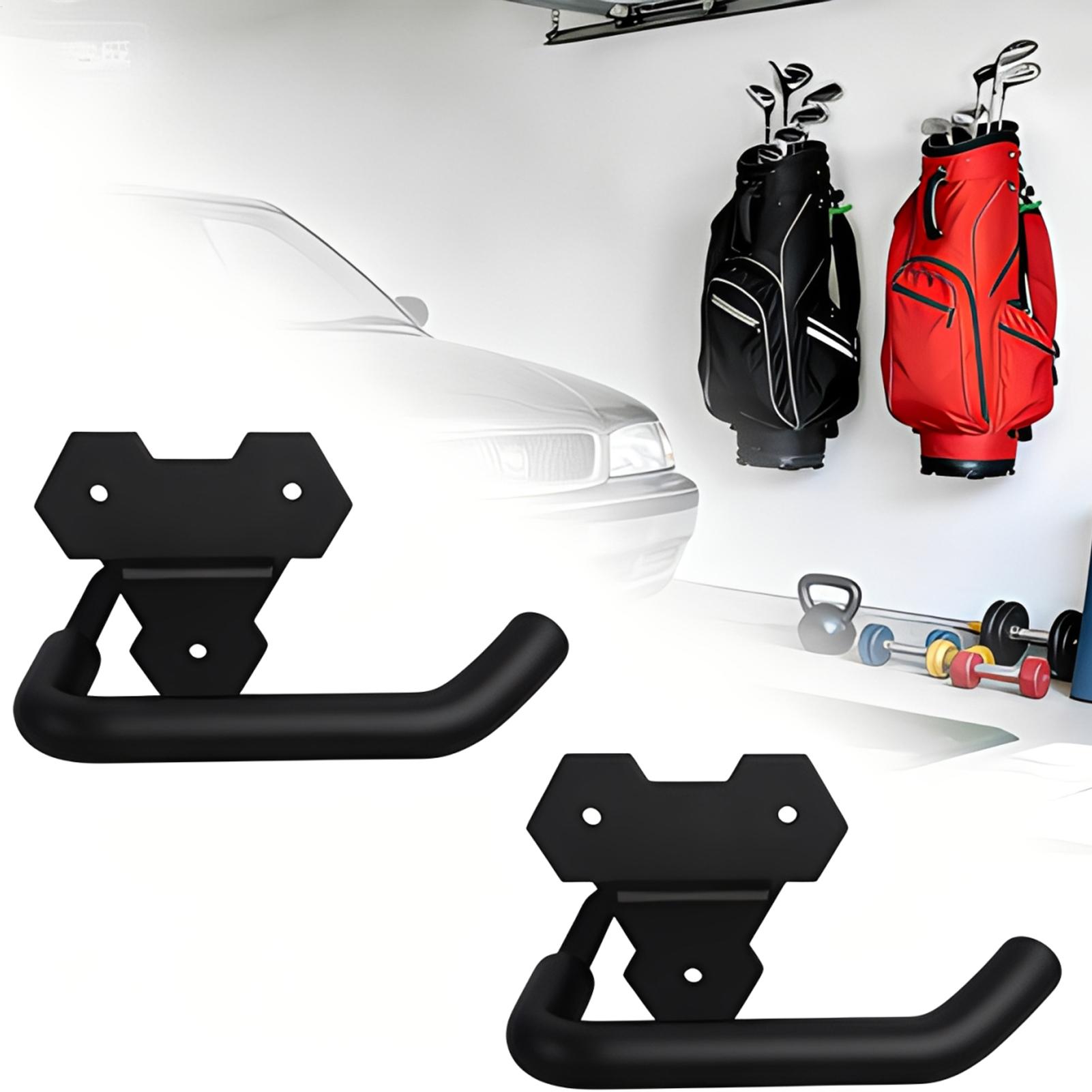 ゴムコーティングされたゴルフバッグ用壁掛けハンガー、頑丈な収 - Golf Equipment Garage Storage のレビューと価格