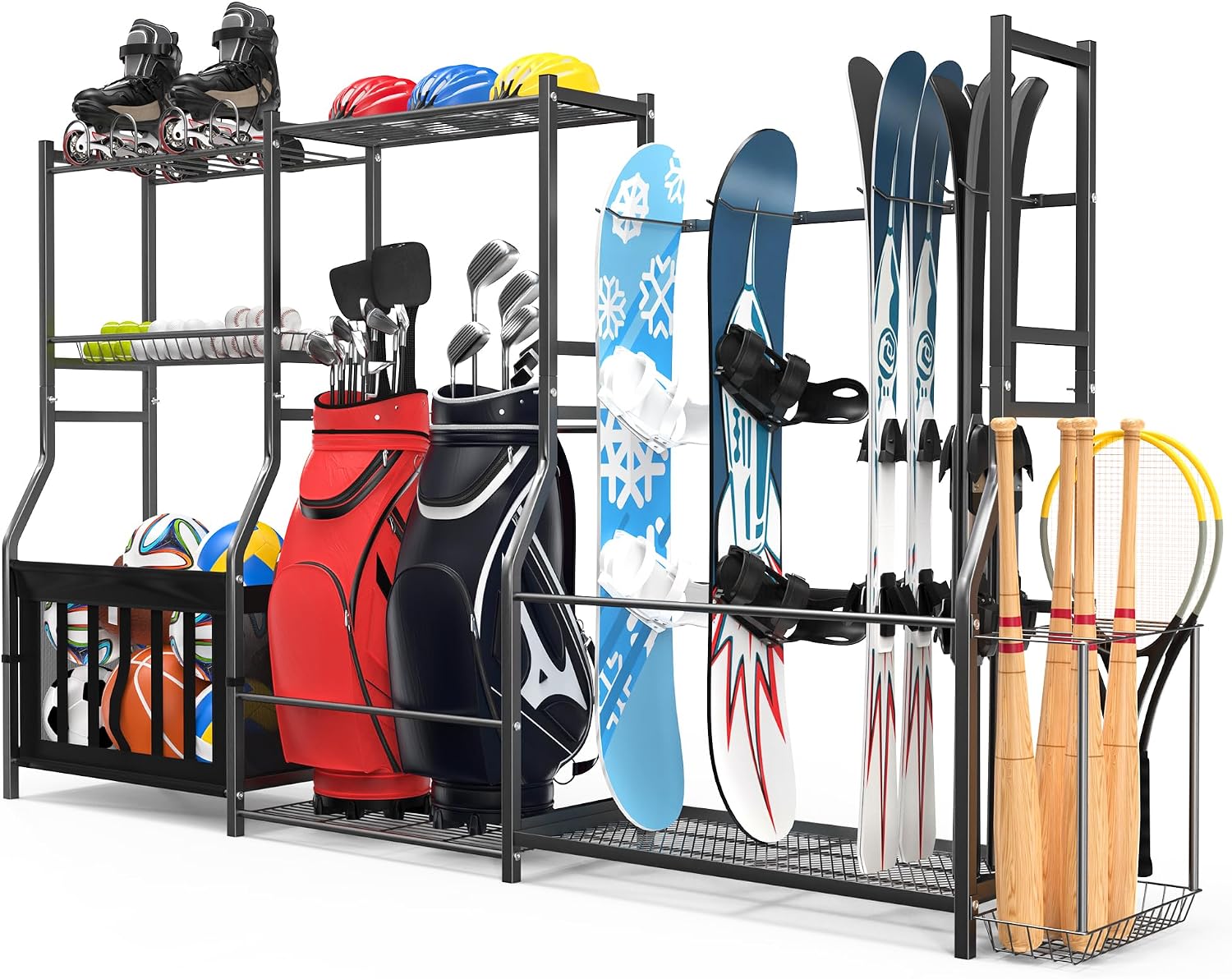 スポーツ用品オーガナイザー ゴルフバッグスタンド、自立型スキ - Golf Equipment And Gear のレビューと価格