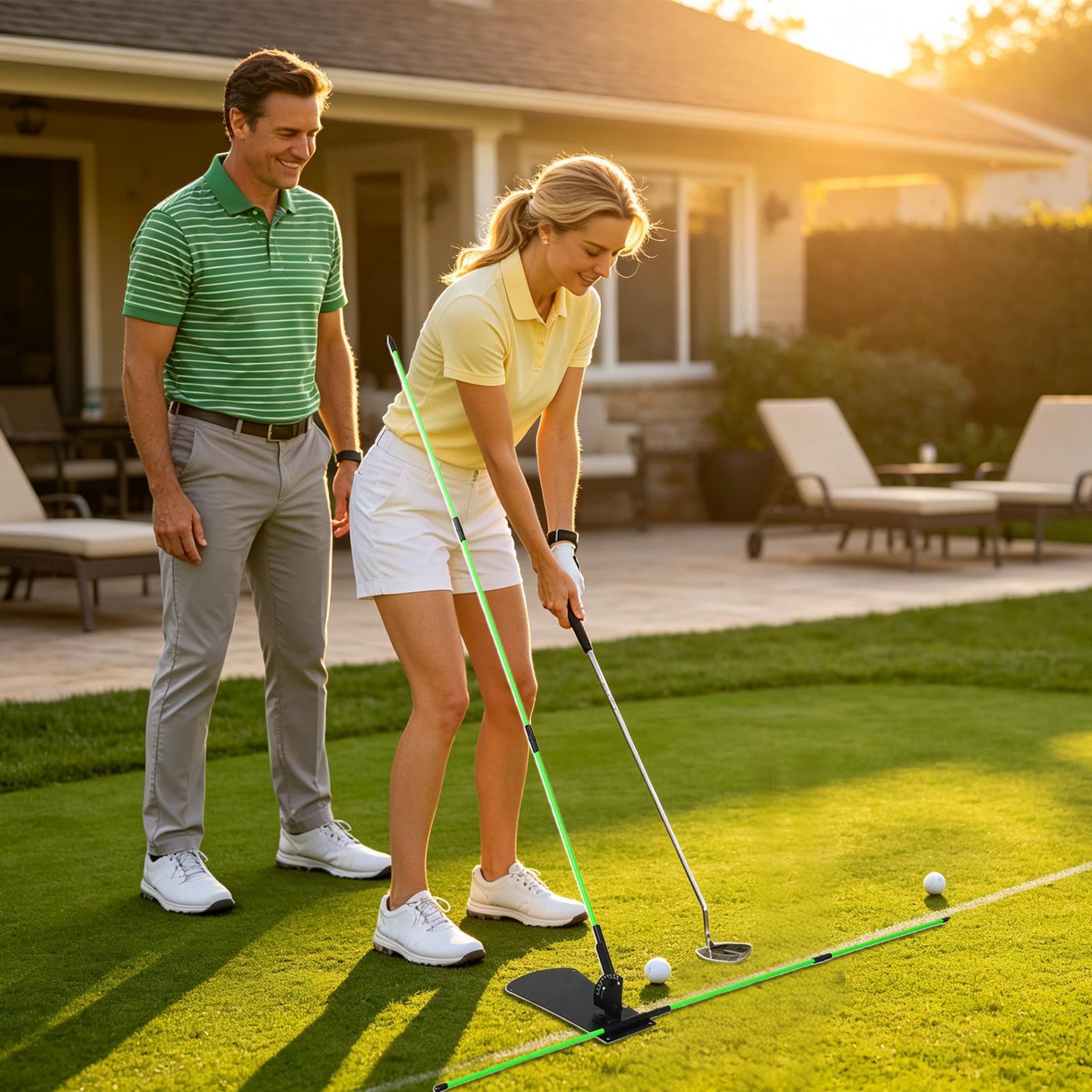 ゴルフスイングプレーントレーナーアライメントポータブルトレー - Golf Equipment Usa のレビューと価格