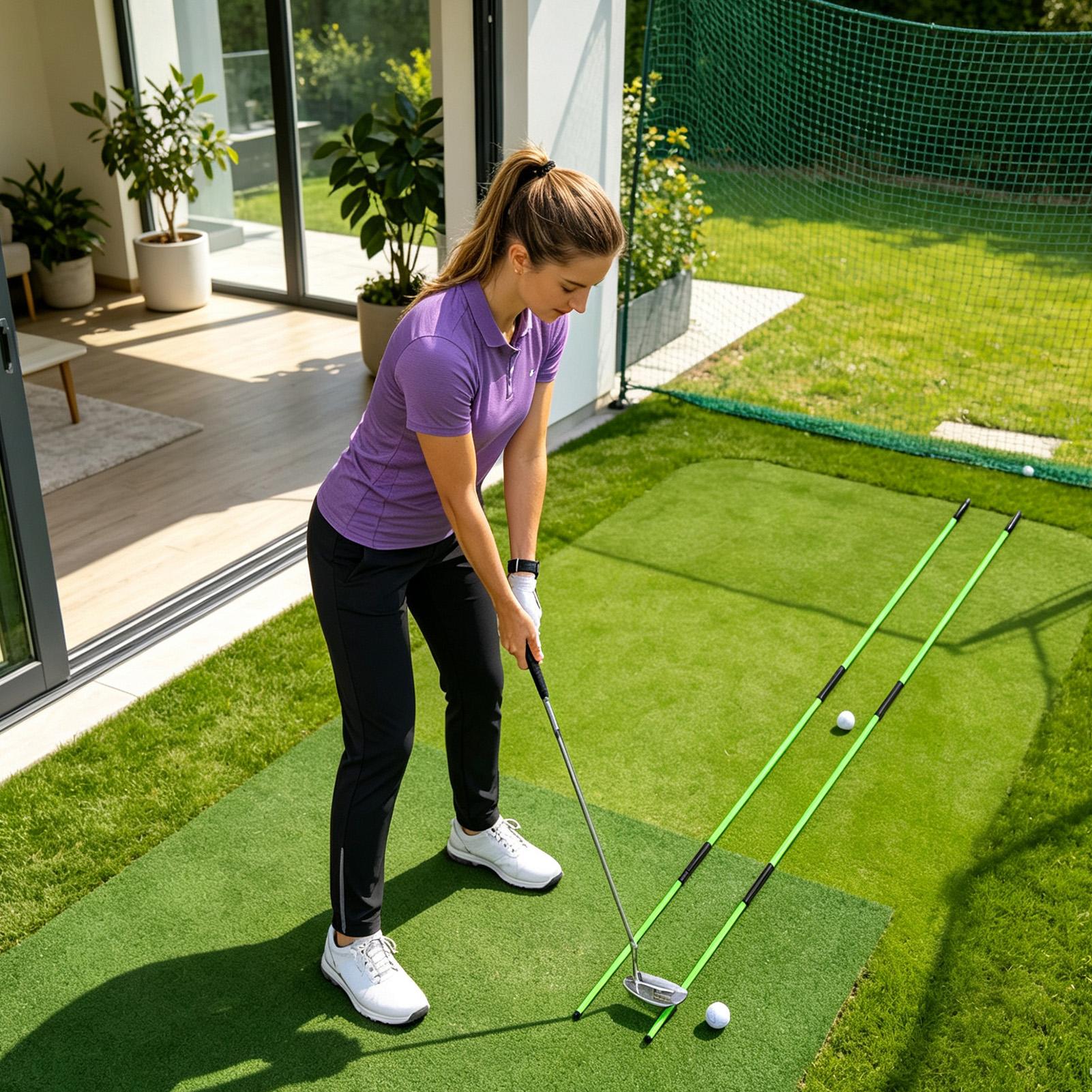 ゴルフスイングプレーントレーナーアライメントポータブルトレー - Golf Equipment Usa のレビューと価格