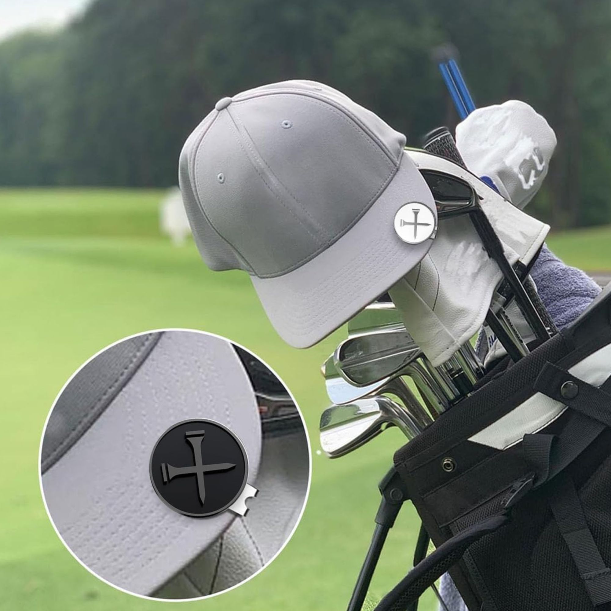 4個入りゴルフボールマーカー、パーソナライズされたロゴ入りエ - Golf Ball Premium のレビューと価格