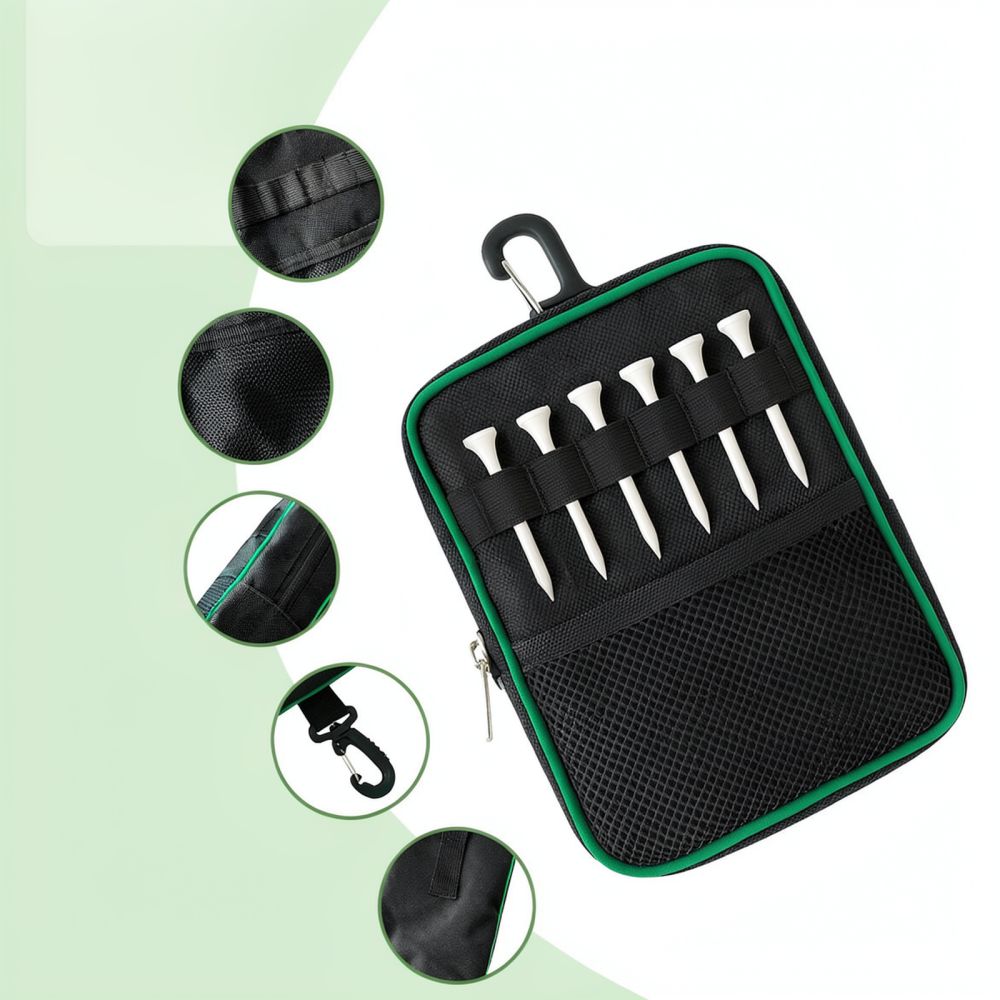 Welesi製、屋外用ゴルフボールポーチ。携帯に便利なウエス - Golf Equipment Gifts のレビューと価格