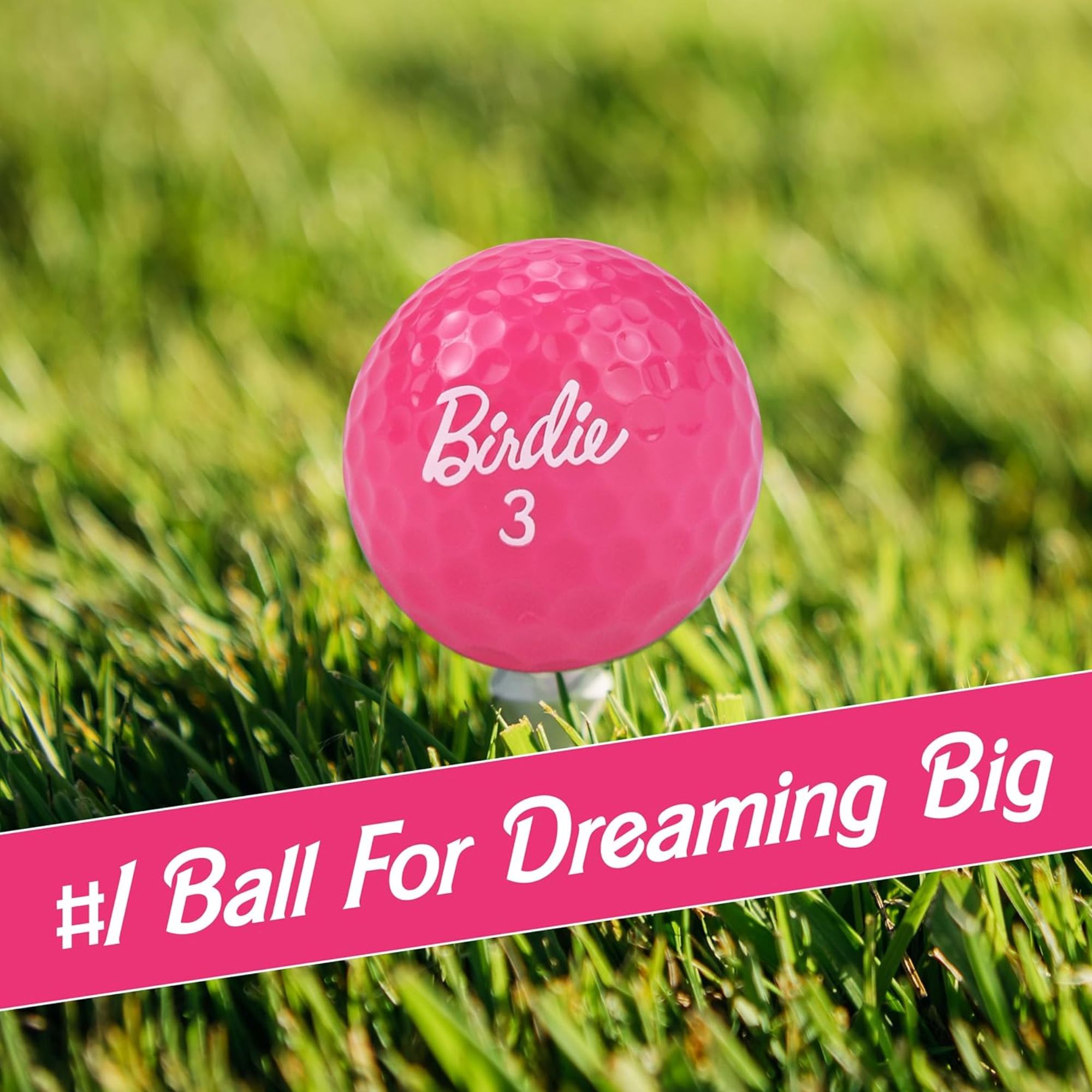 3個入りの面白いゴルフボール - バーディーピンクのゴルフボ - Golf Ball Premium のレビューと価格