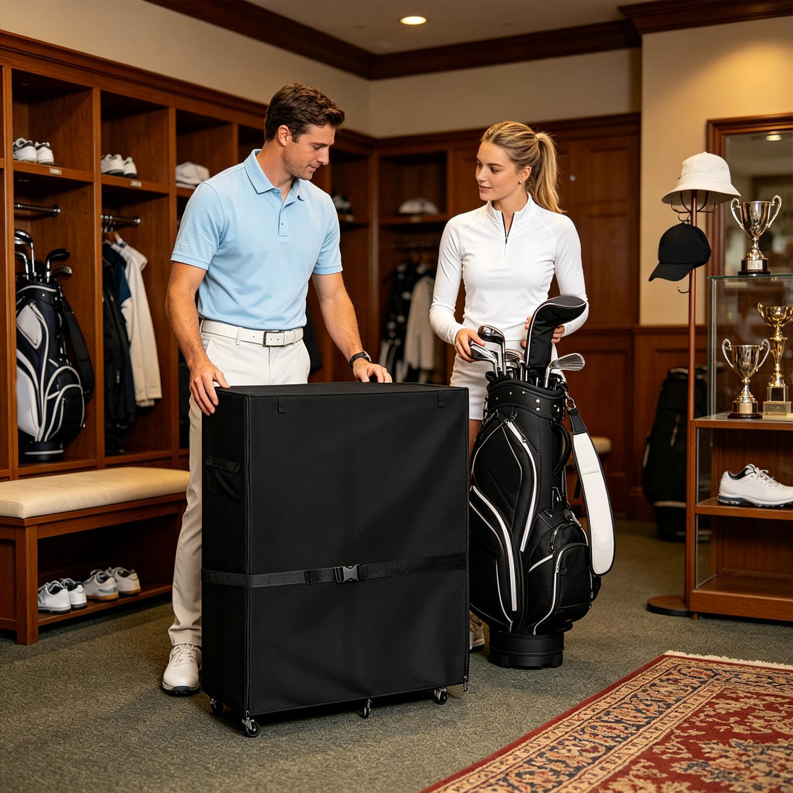 ゴルフバッグ用ダストカバー オックスフォード 防水 防塵 U - Golf Equipment Garage Storage のレビューと価格