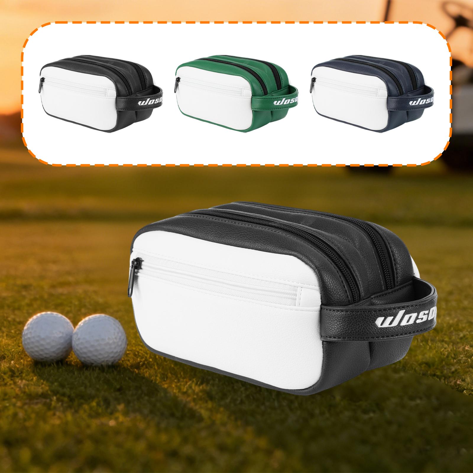 PU ゴルフボールポーチ 大容量 トラベルスポーツハンドバッ - Golf Equipment Gifts のレビューと価格