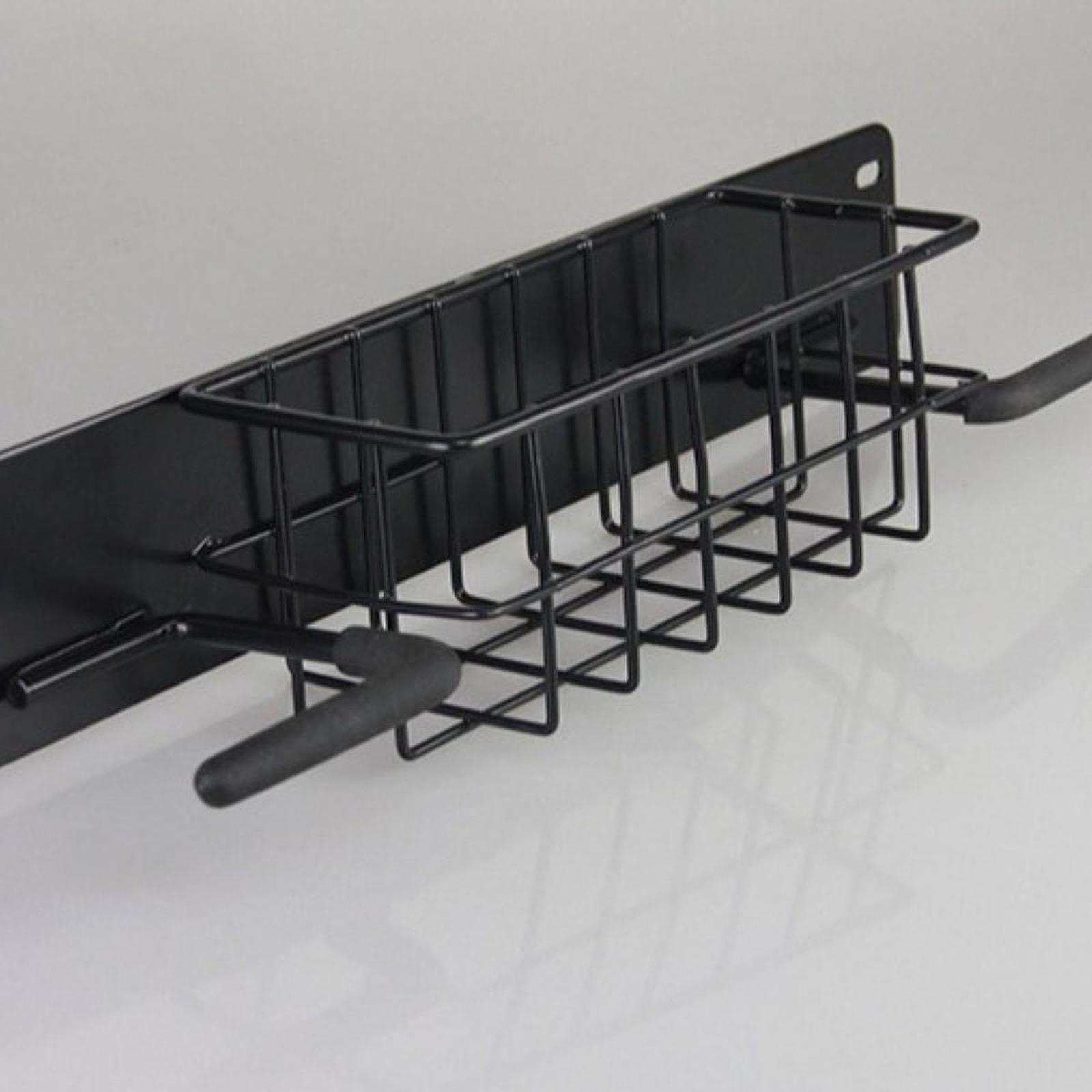 ゴルフバッグ収納ラック ダブルハンガー メッシュバスケット付 - Golf Equipment Garage Storage のレビューと価格