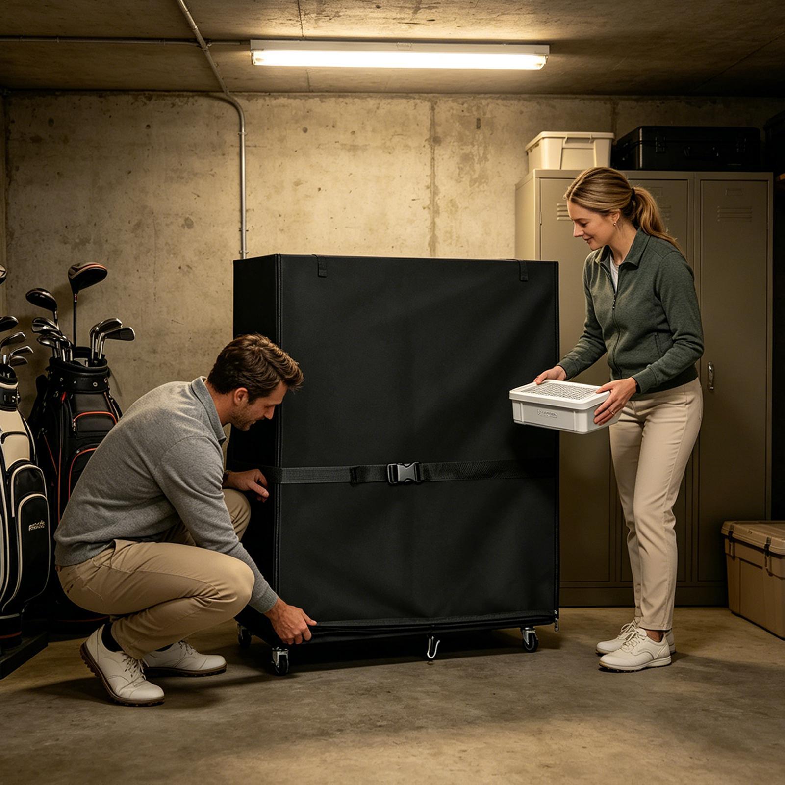 ゴルフバッグスタンドカバー オックスフォードガレージオーガナ - Golf Equipment Garage Storage のレビューと価格